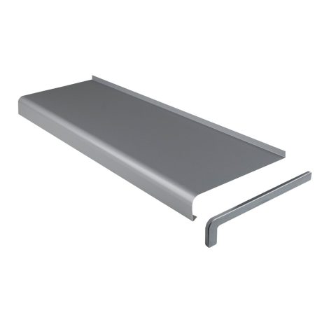 Parapet stalowy srebrny RAL 9006 profil softline gr. 0,7mm