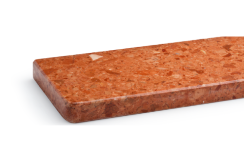 Parapet konglomerat marmurowy Rosso Assiago gr.2 cm